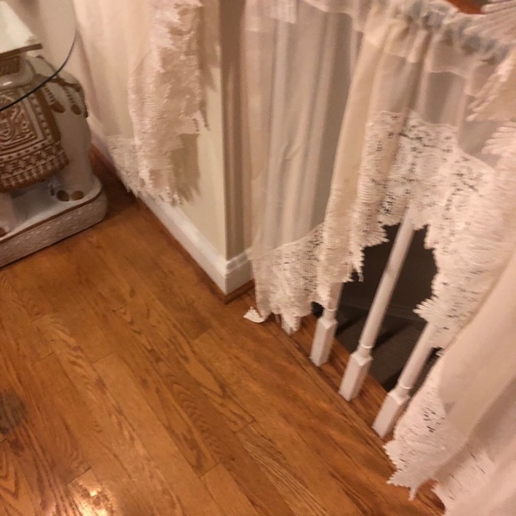 Sheers Curtains cotton Lace brand new 8 pieces - Picture 4 of 12